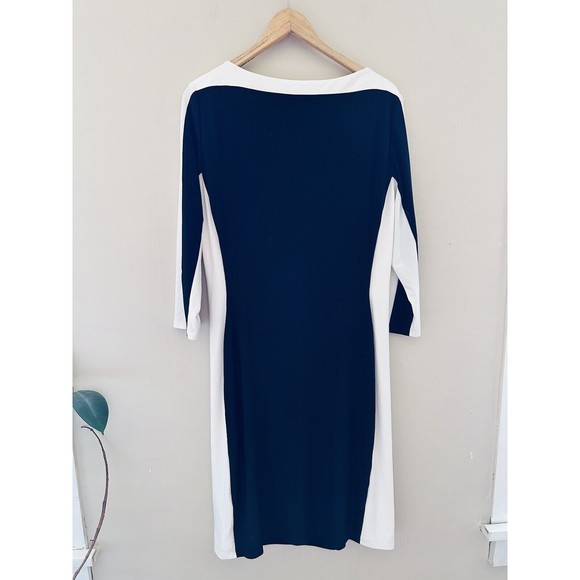 Lauren Ralph Lauren Womens Midi Dress Size 16 Semi Formal Office Career Cocktai - Picture 4 of 10